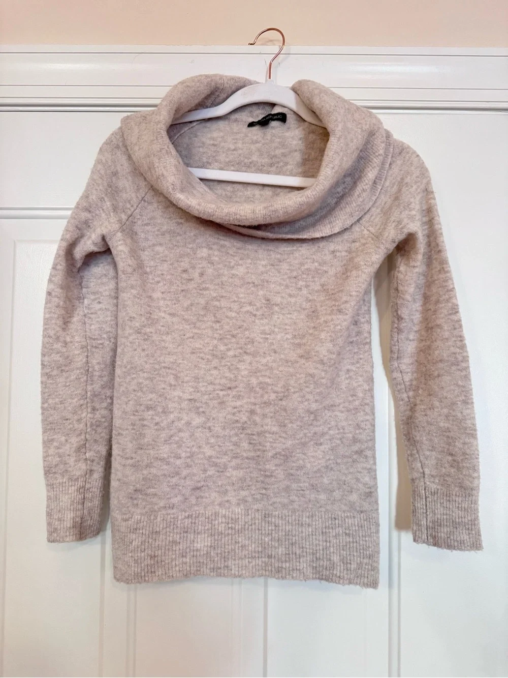 Banana Republic Oatmeal Cowl Neck Sweater
